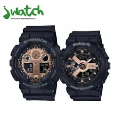ĐỒNG HỒ CASIO ĐÔI DÂY CAO SU (GA-110RG-1ADR & BA-110RG-1ADR)