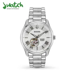 ĐỒNG HỒ NAM BULOVA AUTOMATIC HỞ TIM 96A207 DÂY KIM LOẠI