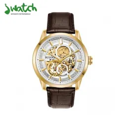 ĐỒNG HỒ NAM BULOVA AUTOMATIC SKELETON 97A138 DÂY DA