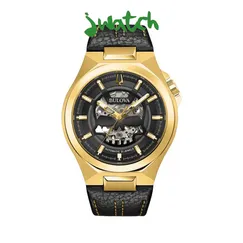ĐỒNG HỒ NAM BULOVA MAQUINA AUTOMATIC SEMI-SKELETON 97A148 DÂY DA
