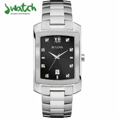 ĐỒNG HỒ NAM BULOVA QUARTZ MẶT VUÔNG 96D125 DÂY KIM LOẠI