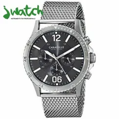ĐỒNG HỒ NAM CARAVELLE QUARTZ CHRONOGRAPH 43A129 DÂY KIM LOẠI