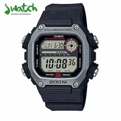 ĐỒNG HỒ NAM CASIO ĐIỆN TỬ MẶT VUÔNG DW-291H-1AVDF DÂY CAO SU