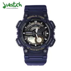 ĐỒNG HỒ NAM CASIO QUARTZ  AEQ-110W-2AVDF DÂY CAO SU