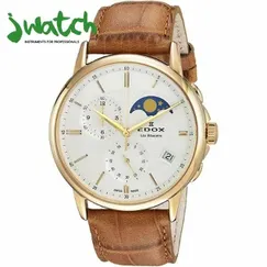 ĐỒNG HỒ NAM EDOX QUARTZ MOONPHASE 01651-37J-AID DÂY DA