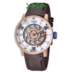 ĐỒNG HỒ NAM GV2 BY GEVRIL MOTORCYCLE SPORT AUTOMATIC SKELETON 1302 DÂY DA