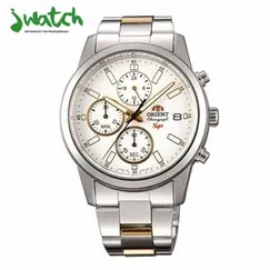 ĐỒNG HỒ NAM ORIENT QUARTZ CHRONOGRAPH FKU00001W0 DÂY KIM LOẠI