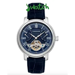 ĐỒNG HỒ NAM THOMAS EARNSHAW LONGCASE AUTOMATIC OPEN HEART ES-8169-02 DÂY DA