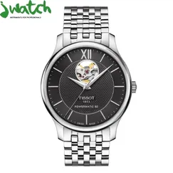 ĐỒNG HỒ NAM TISSOT AUTOMATIC HỞ TIM T063.907.11.058.00 DÂY KIM LOẠI