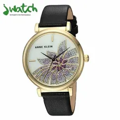 ĐỒNG HỒ NỮ ANNE KLEIN QUARTZ AK/3064MPBK DÂY DA