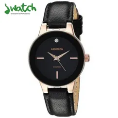 ĐỒNG HỒ NỮ ARMITRON QUARTZ  75/5410BKRGBK DÂY DA