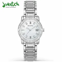 ĐỒNG HỒ NỮ BULOVA QUARTZ MẶT KHẢM XÀ CỪ 96R105 DÂY KIM LOẠI