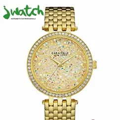 ĐỒNG HỒ NỮ CARAVELLE QUARTZ  44L184 DÂY KIM LOẠI