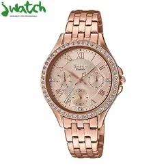 ĐỒNG HỒ NỮ CASIO QUARTZ  SHE-3062PG-9AUDF DÂY KIM LOẠI