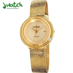 ĐỒNG HỒ NỮ CITIZEN ECO-DRIVE  EM0642-52P DÂY KIM LOẠI