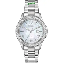 ĐỒNG HỒ NỮ CITIZEN ELEKTRA DIAMOND ECO-DRIVE MẶT KHẢM XÀ CỪ EW2510-50D DÂY KIM LOẠI