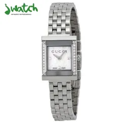 ĐỒNG HỒ NỮ GUCCI QUARTZ MẶT VUÔNG YA128405 DÂY KIM LOẠI