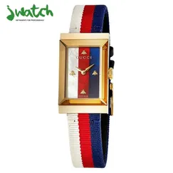 ĐỒNG HỒ NỮ GUCCI QUARTZ MẶT VUÔNG YA147405 DÂY VẢI