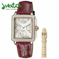 ĐỒNG HỒ NỮ GV2 BY GEVRIL QUARTZ MẶT VUÔNG 9217 DÂY DA