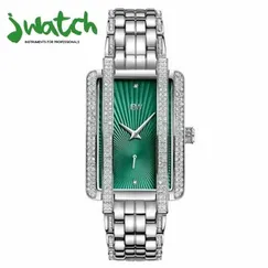 ĐỒNG HỒ NỮ JBW QUARTZ MẶT VUÔNG 655-908 DÂY KIM LOẠI