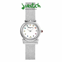 ĐỒNG HỒ NỮ SALVATORE FERRAGAMO QUARTZ ĐÁ TOPAZ SFYE00121 DÂY MESH