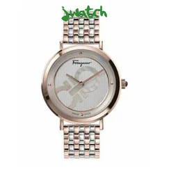 ĐỒNG HỒ NỮ SALVATORE FERRAGAMO LOGOMANIA QUARTZ MẶT KHẢM XÀ CỪ SFYH00521 DÂY KIM LOẠI