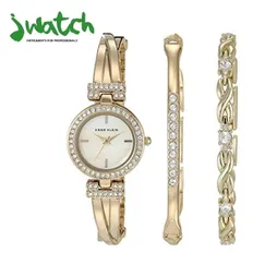 ĐỒNG HỒ NỮ ANNE KLEIN QUARTZ  AK/3570GBST DÂY KIM LOẠI