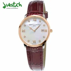 ĐỒNG HỒ NỮ FREDERIQUE CONSTANT QUARTZ MẶT KHẢM XÀ CỪ 220MPWD3S2 DÂY DA