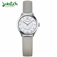 ĐỒNG HỒ NỮ SWAROVSKI QUARTZ MẶT KHẢM XÀ CỪ 5219457 DÂY DA