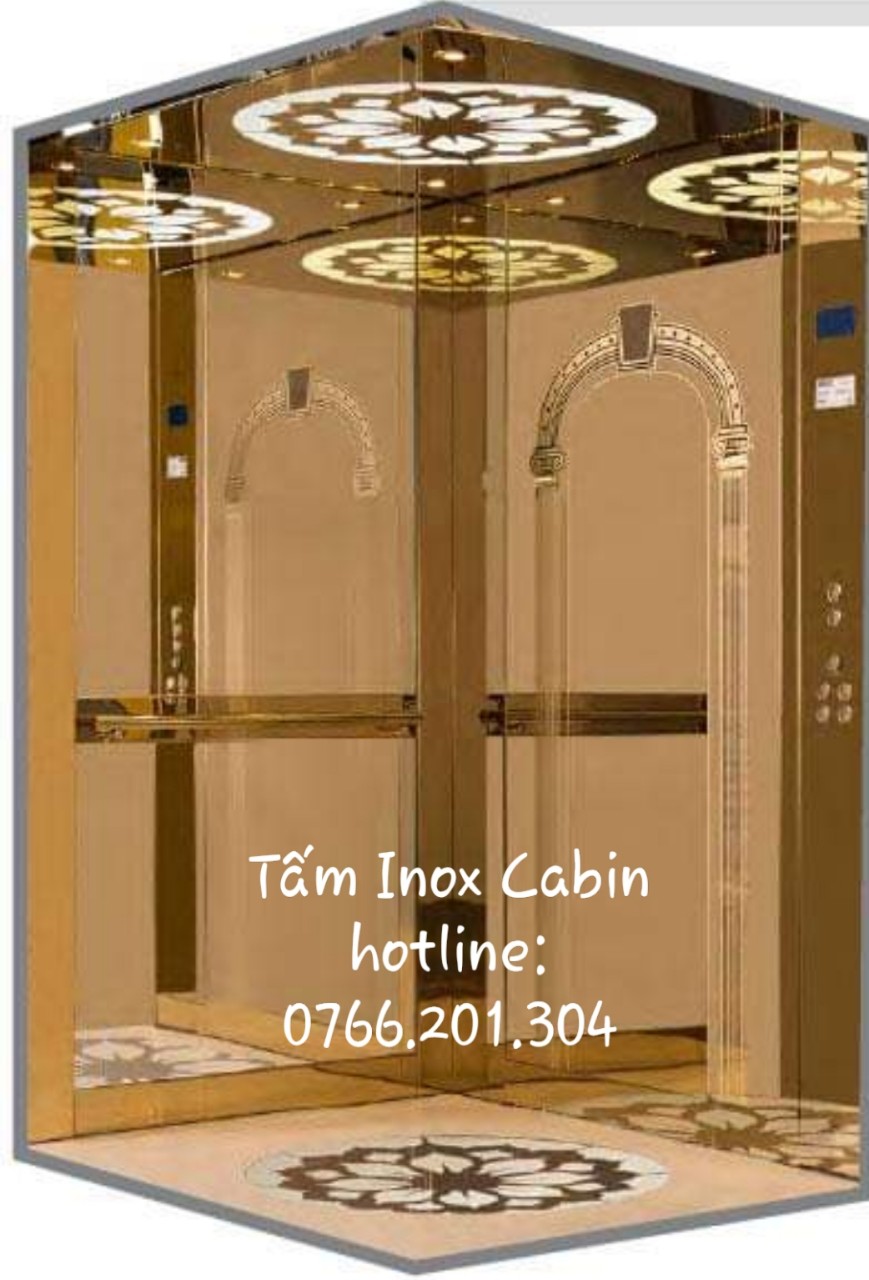 tấm inox cabin thang máy
