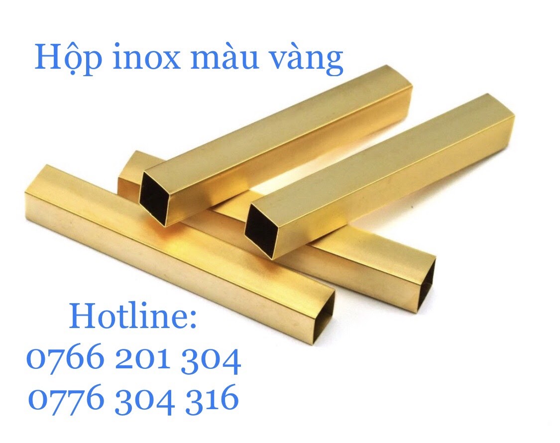 inox hộp màu vàng inox hộp màu vàng