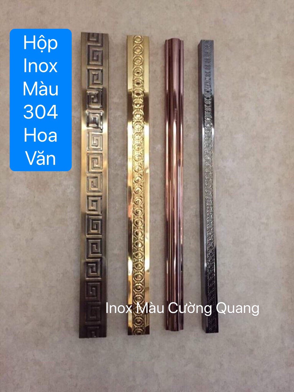 inox hộp màu 304 hoa văn