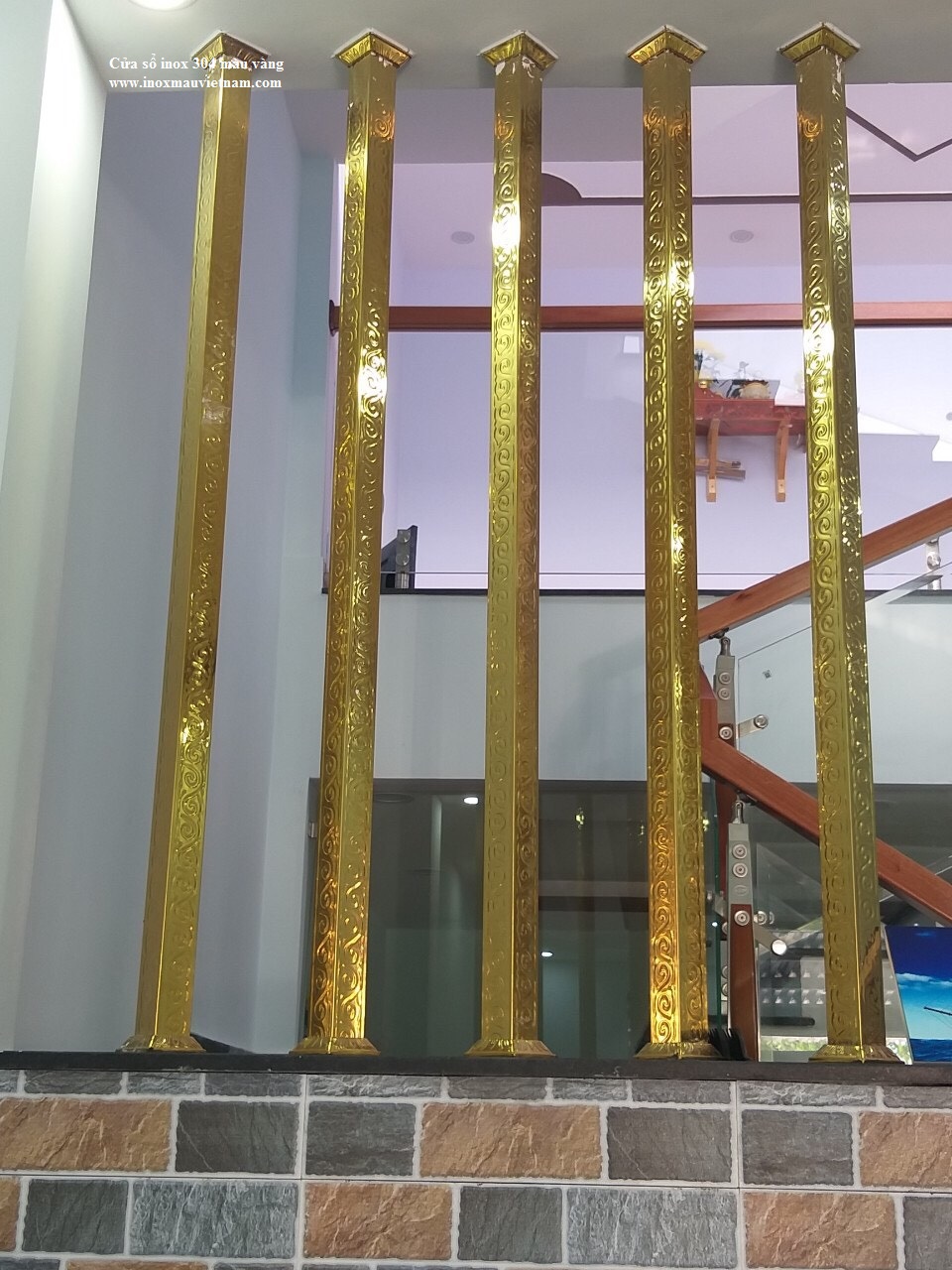 hộp inox  vàng trang trí