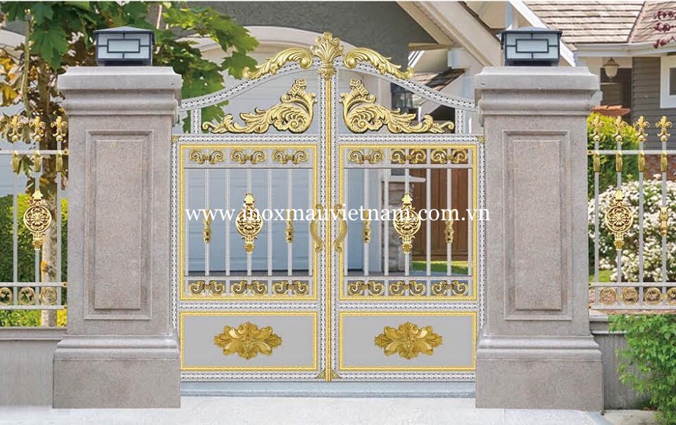CỬA CỔNG INOX MÀU 304