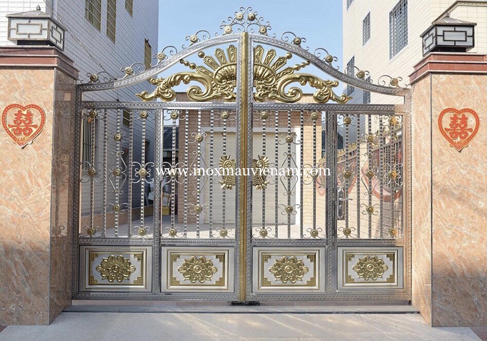 CỬA CỔNG INOX MÀU