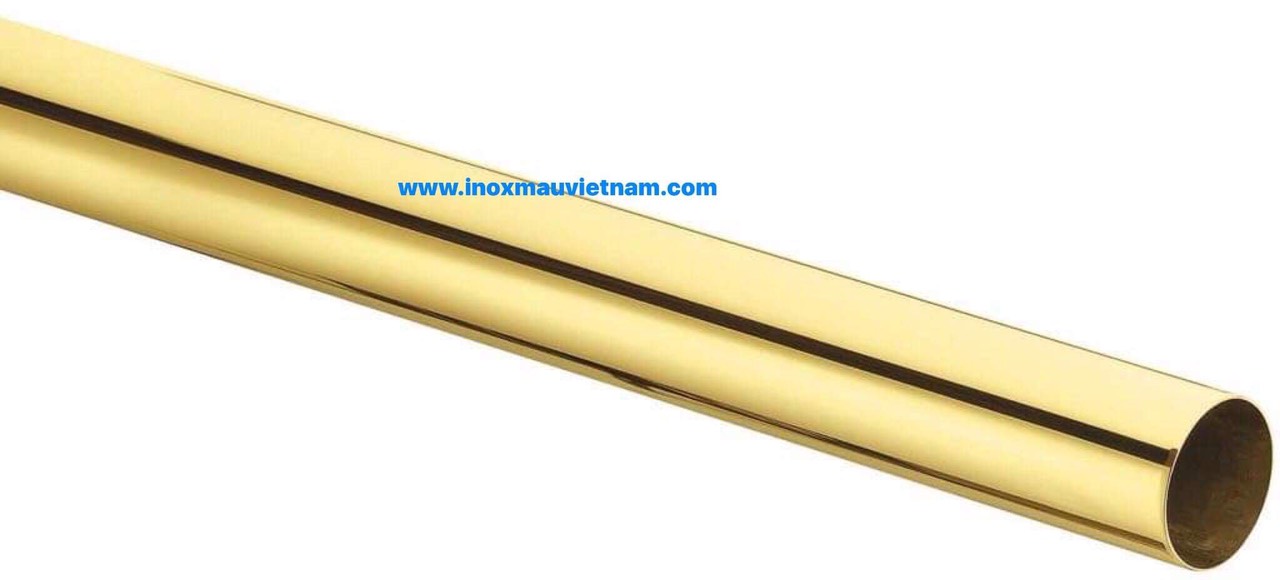ống inox màu vàng