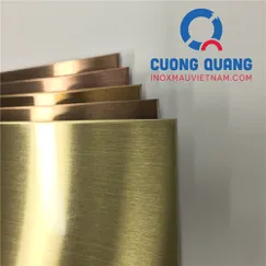 Tấm Inox xước vàng