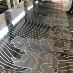 Tấm inox hoa văn cabin thang máy