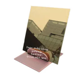 Tấm Inox vàng gương