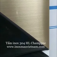 Tấm inox màu champagne