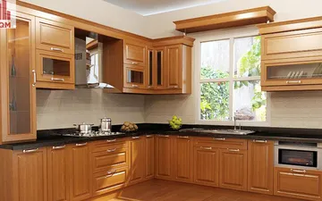 [TƯ VẤN] Nên làm tủ bếp bằng chất liệu gì : gỗ , inox hay nhôm kính?