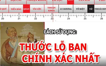 Công dụng và cách đọc thông tin trên thước lỗ ban 42,9 cm