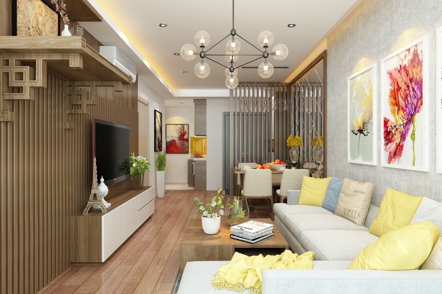 Thiết kế nội thất chung cư 60 m2 Hải Phòng