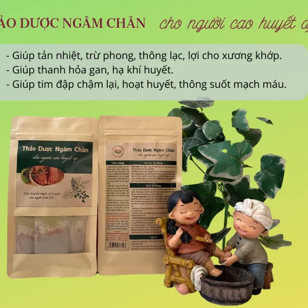 Thảo dược ngâm chân của người Dao Đỏ (loại dùng cho người cao huyết áp)