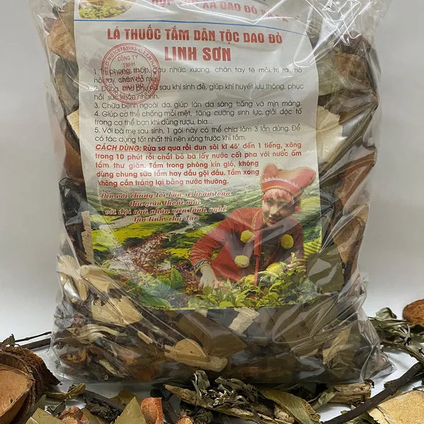 Lá tắm của người Dao Đỏ Linh Sơn