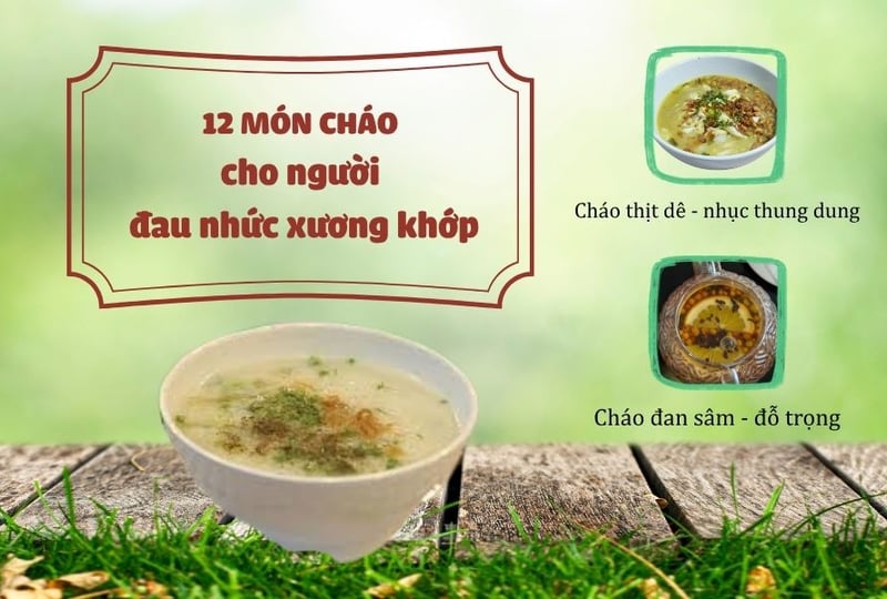 Những món cháo thuốc cho người đau nhức xương khớp