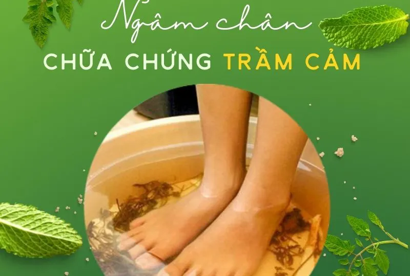 Ngâm chân chữa chứng trầm cảm