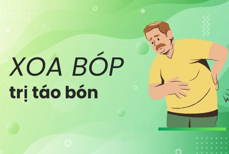 Xoa bóp trị táo bón