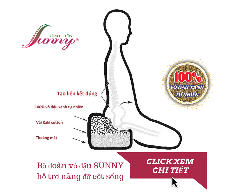 Bồ đoàn ngồi thiền vỏ đậu Sunny