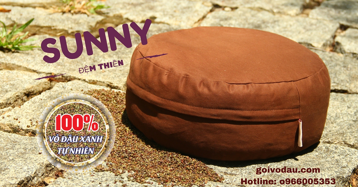 đệm ngồi thiền vỏ đậu SUNNY